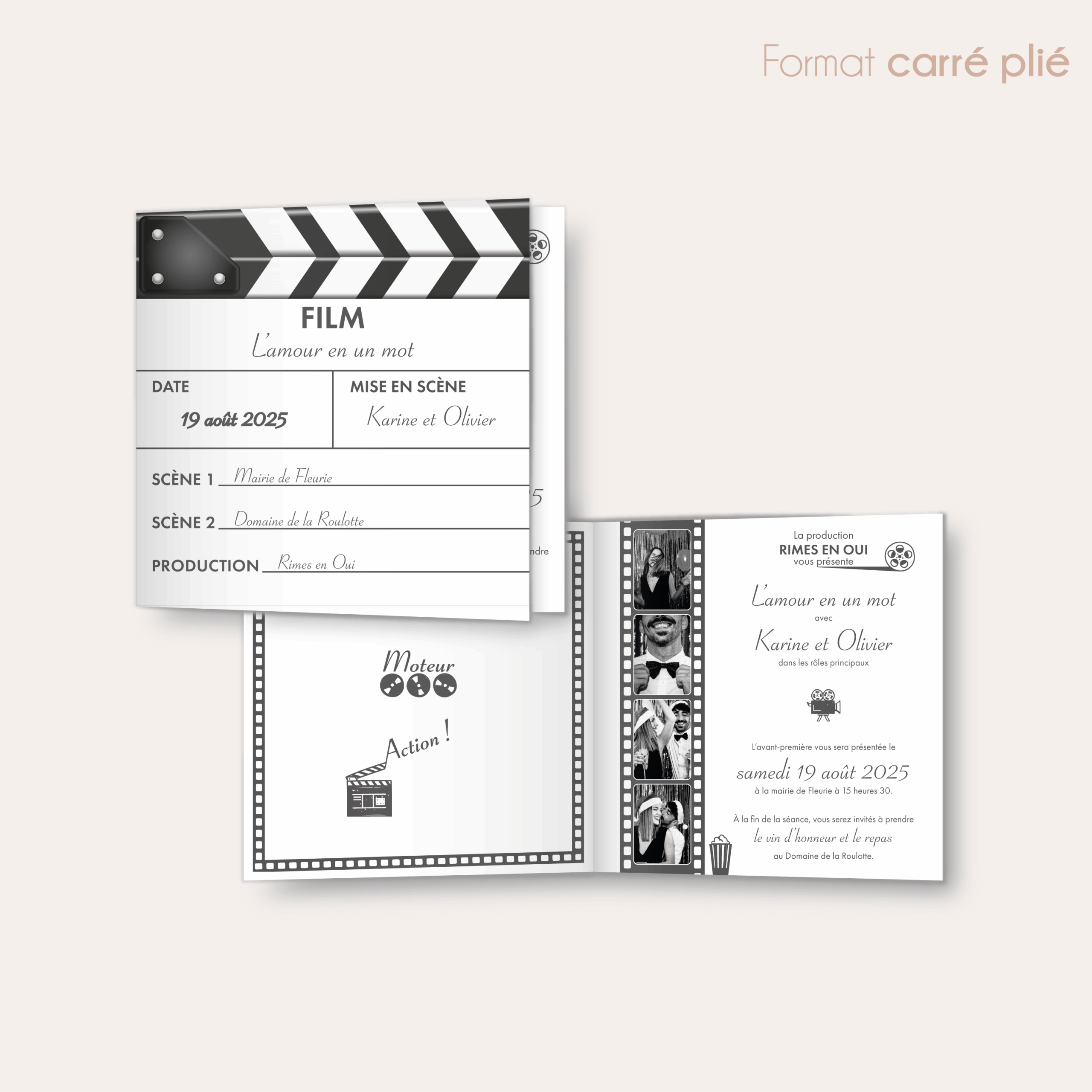 Action - faire-part carré plié_Plan de travail 1