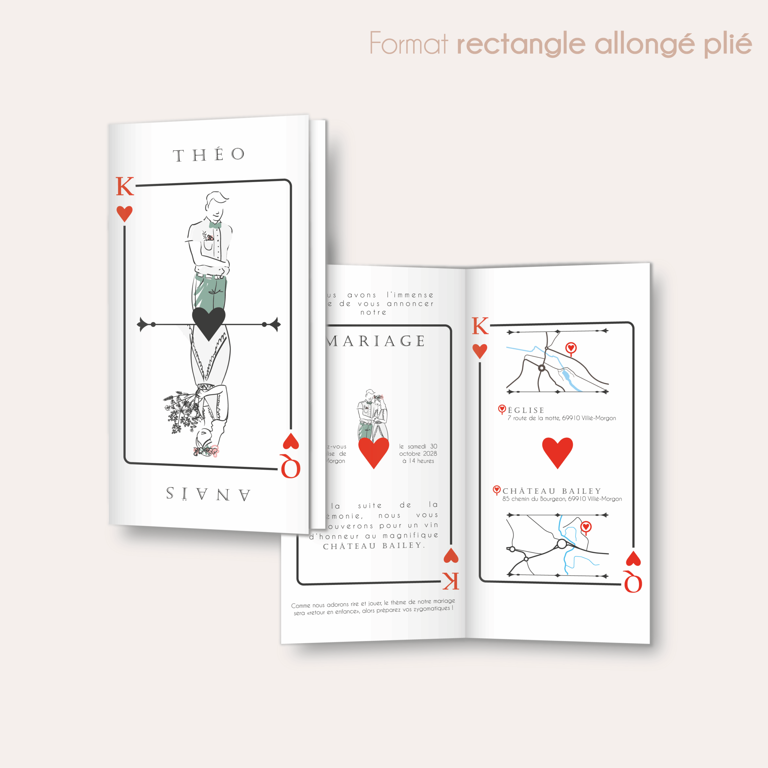 Majesté - faire-part rectangle allongé plié_Plan de travail 1