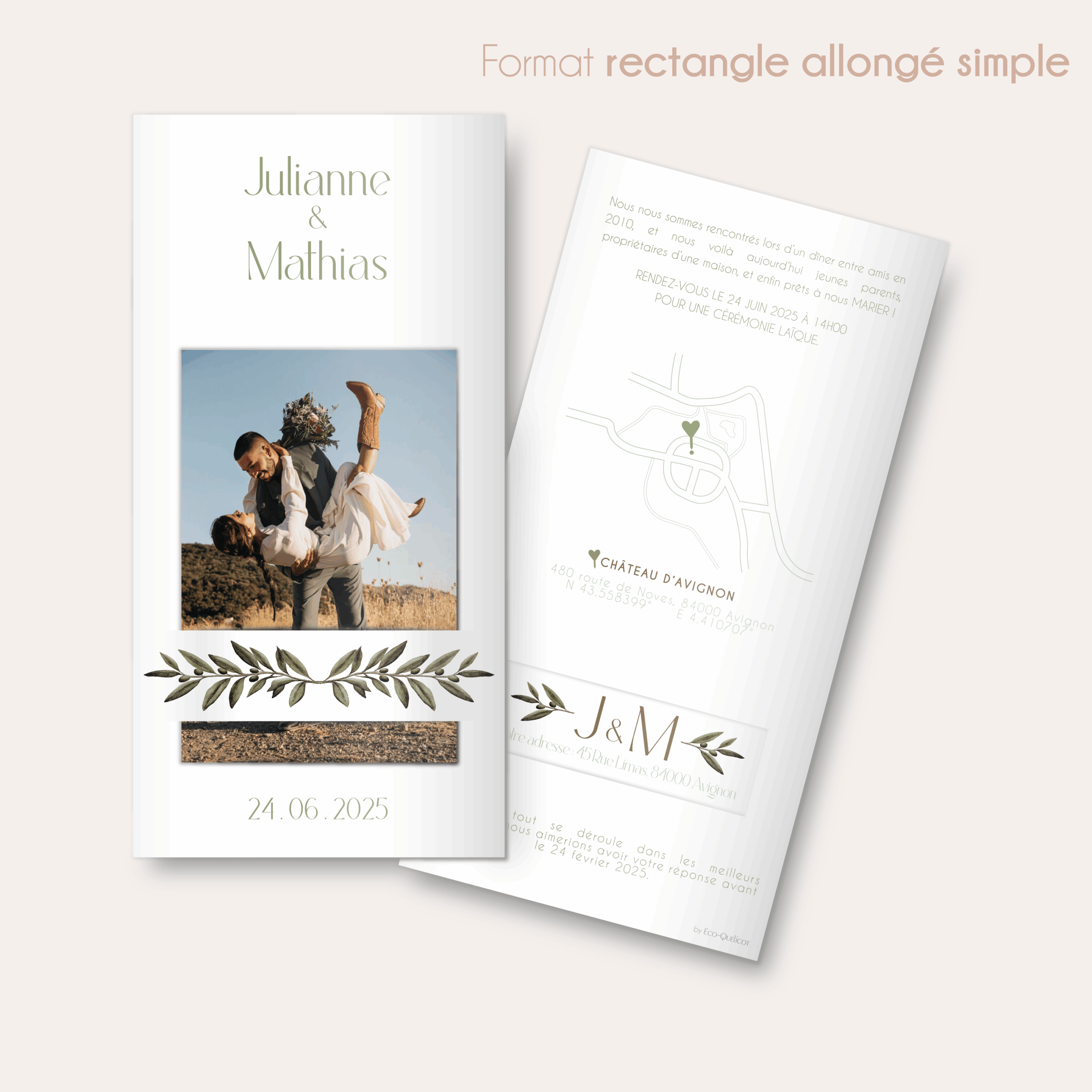 Olivier - faire-part rectangle allongé simple_Plan de travail 1