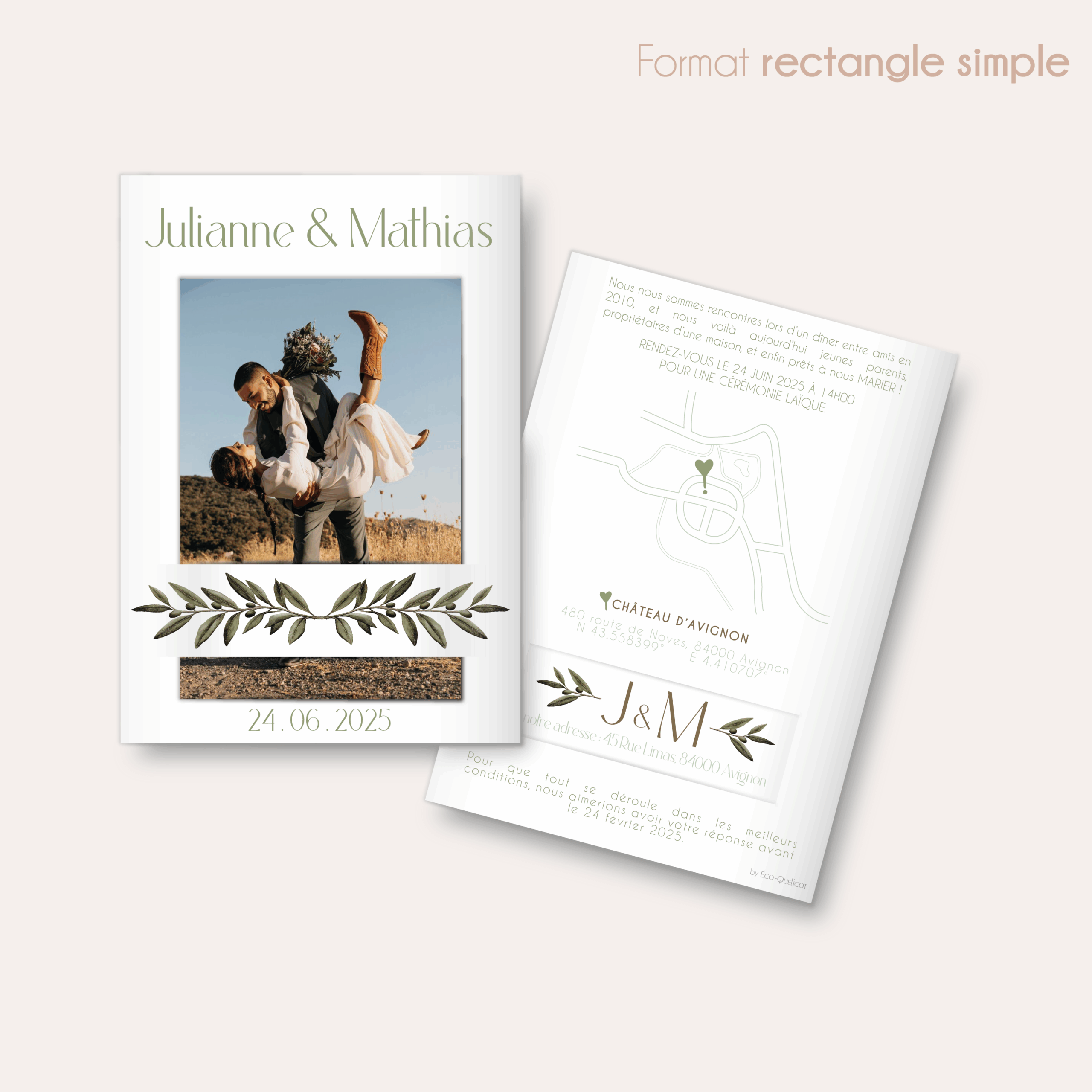 Olivier - faire-part rectangle simple_Plan de travail 1