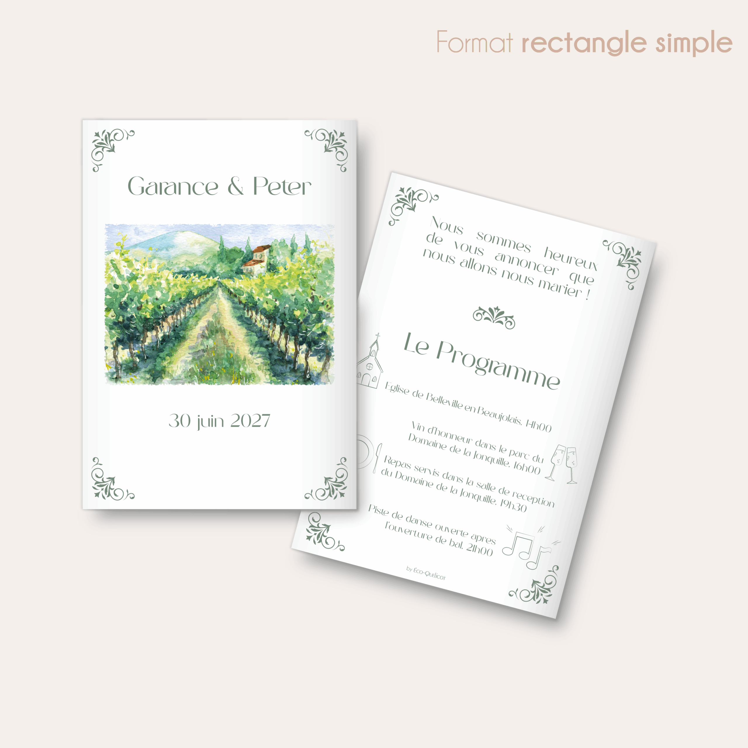 Paisible - faire-part rectangle simple_Plan de travail 1