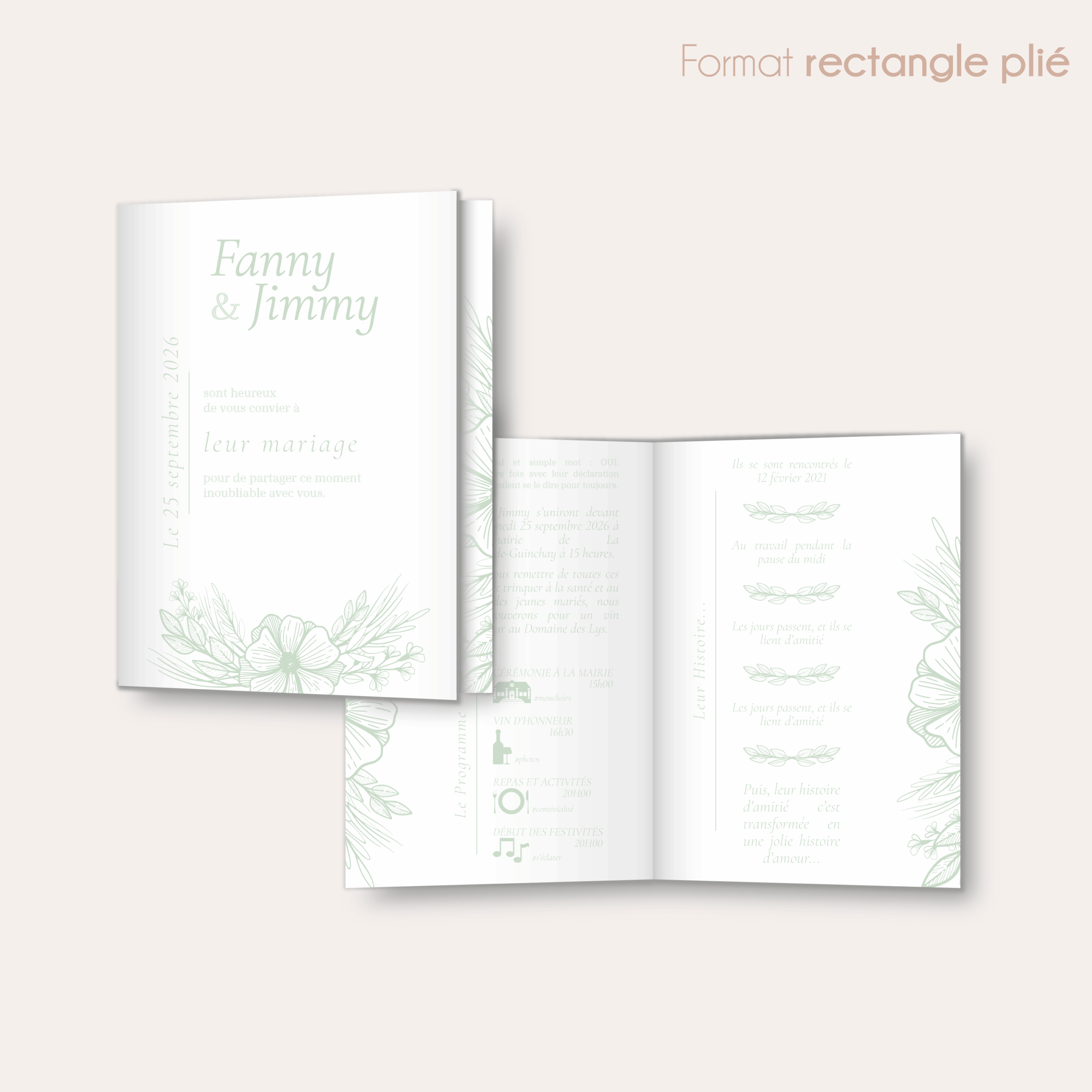 Séduisant - faire-part rectangle plié_Plan de travail 1