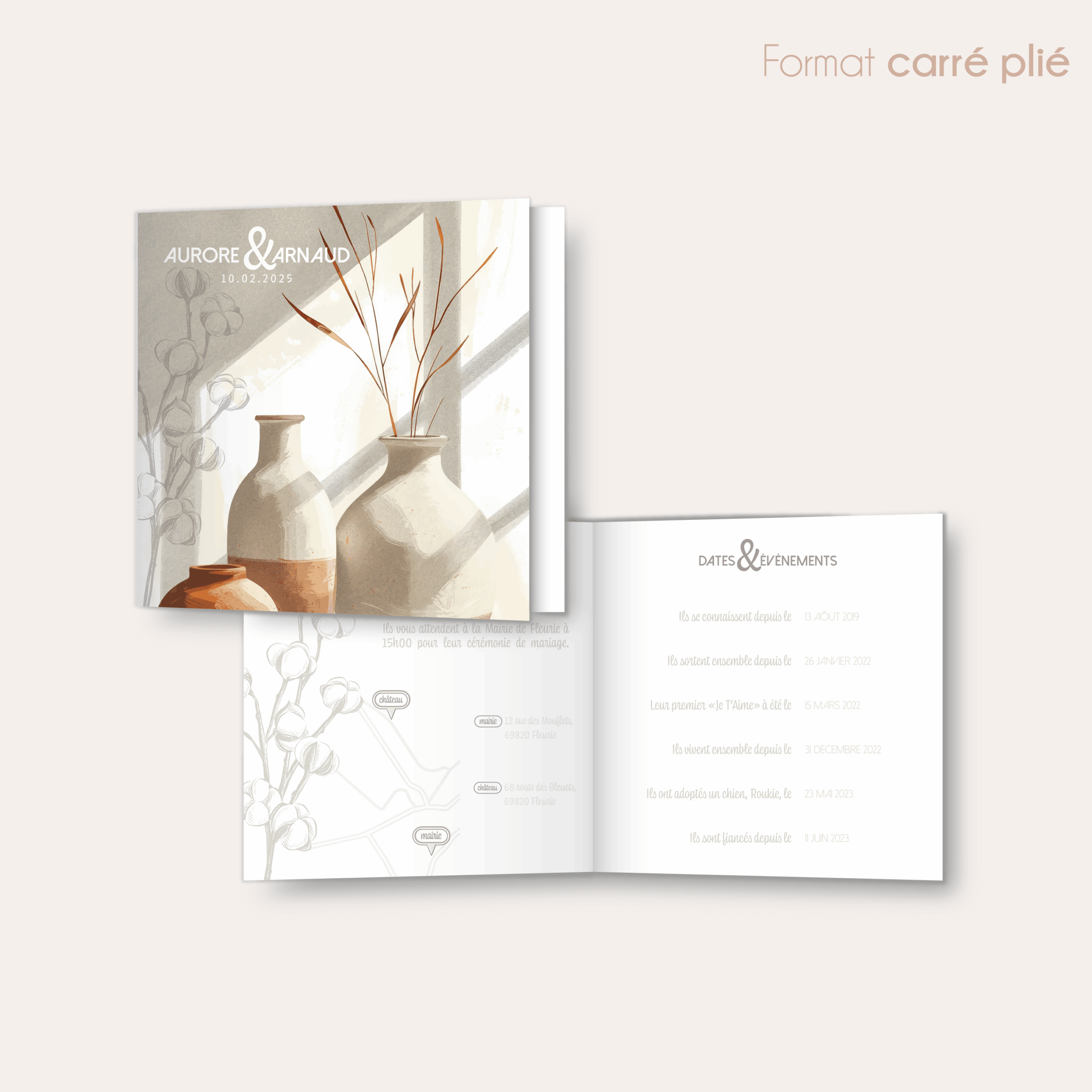 Soyeux - faire-part carré plié_Plan de travail 1
