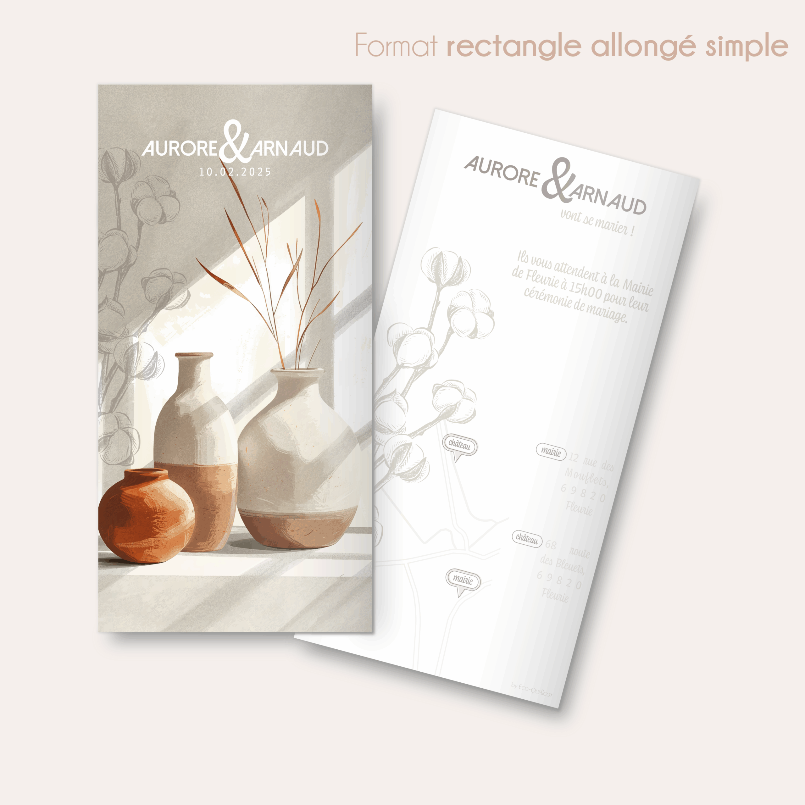 Soyeux - faire-part rectangle allongé simple_Plan de travail 1